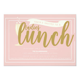 ladies lunch invitations announcements zazzle nz