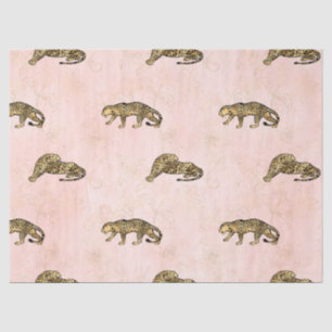 Pink and Gold Leopard Series Design 18 Tissue Paper