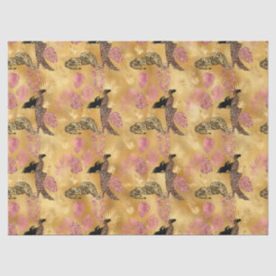 Pink and Gold Leopard Series Design 8 Tissue Paper