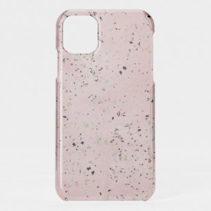 Pink and Gold Marble Terrazzo iPhone 11 Case
