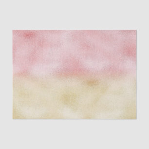 Pink and Gold Ombre Foil Tissue Paper