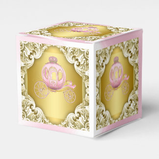Pink and Gold Princess Favour Box