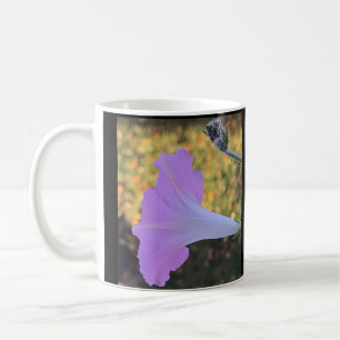 Pink and Gold Sparkle Morning Glory Coffee Mug