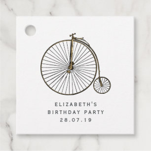 Pink and Gold Steampunk Favour Tags