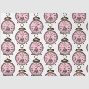 Pink and Gold Steampunk Series Design 34 Tissue Paper