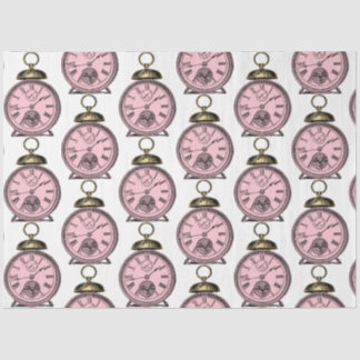 Pink and Gold Steampunk Series Design 34 Tissue Paper