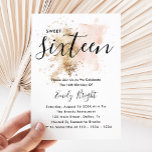 Pink And Gold Sweet 16 Invitations 16Th Birthday<br><div class="desc">This Sweet 16 Invitation features a pink and gold watercolor splash and a beautiful script and sans serif font combination. Very elegant, it is the best way to invite guests to join your 16th birthday party. Do you need it for a different age? No problem, it can be personalised by...</div>