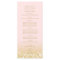Pink and Gold Twinkle Lights Wedding Program