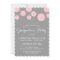 PINK AND GRAY LANTERNS GRADUATION PARTY INVITATION