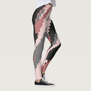 Pink and gray  leggings