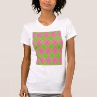 Pink and Green Argyle Pattern