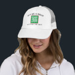 Pink and Green Bride Bachelorette Party QR Payment Trucker Hat<br><div class="desc">A much safer way to let strangers, friends or family buy the bride-to-be a drink on her bachelorette night, this cute trucker hat features editable text and a scannable QR code set up with a custom payment option. A preppy frame of pink and green is an eye-catching and fun extra...</div>