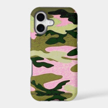 Pink and Green Camoflauge