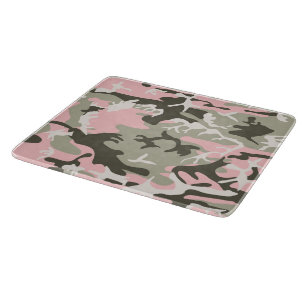 Pink and Green Camouflage, Military, Army Cutting Board