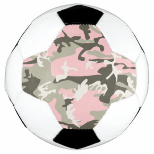 Pink and Green Camouflage, Military, Army Soccer Ball