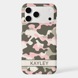 Pink and Green Camouflage Personalised