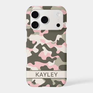 Pink and Green Camouflage Personalised