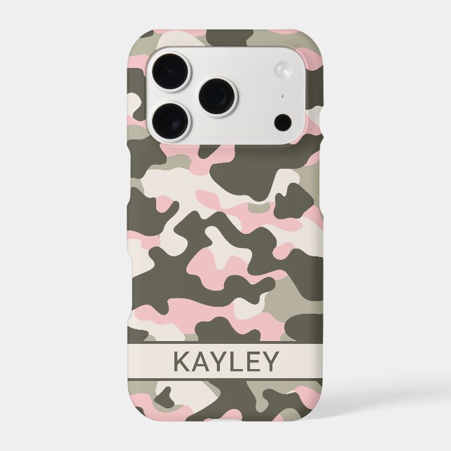 Pink and Green Camouflage Personalised (Back)