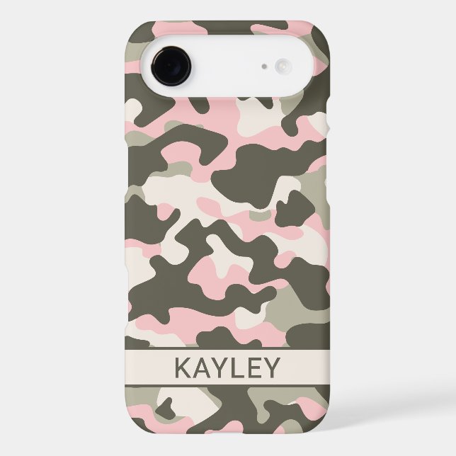 Pink and Green Camouflage Personalized (Back)