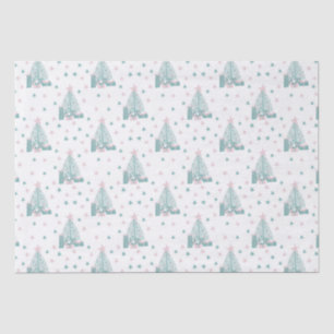 Pink and Green Christmas Tissue Paper