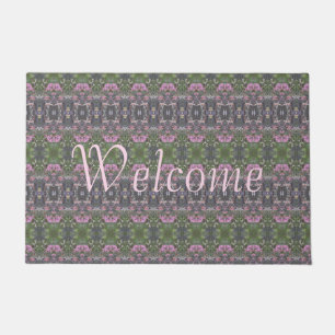 Pink And Green Doormat