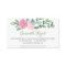 Pink and Green Floral Business Cards