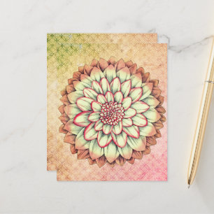 Pink and Green Flower Scrapbook Junk Journal