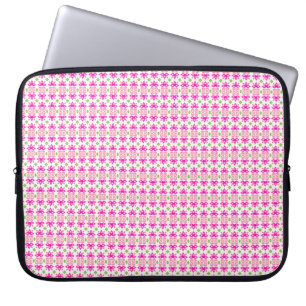 Pink and Green Kaleidoscope Floral Laptop Sleeve