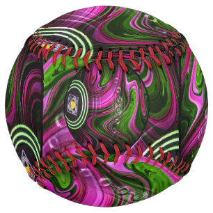 Pink And Green Lawn Bowls, Softball