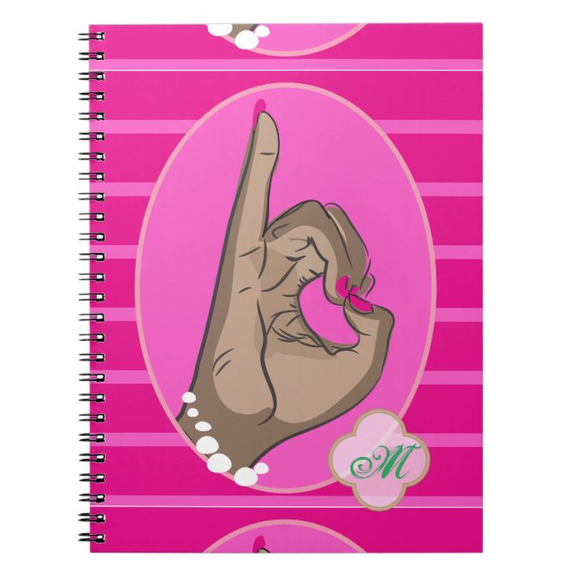 Pink and Green Love Notebook (Front)