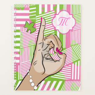 Pink and Green Love Planner