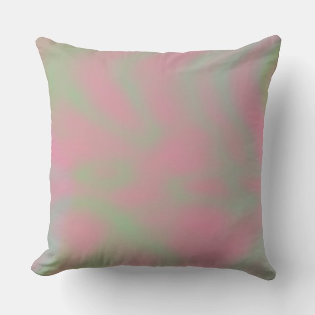 pink and green Marble abstract Cushion (Front)