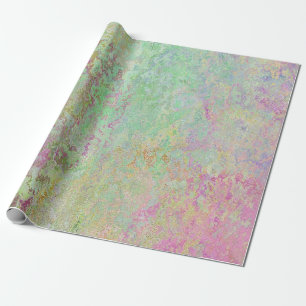 Pink and  green marble print wrapping paper