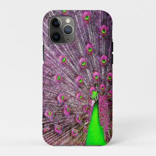 Pink And Green Peacock, Case-Mate iPhone Case