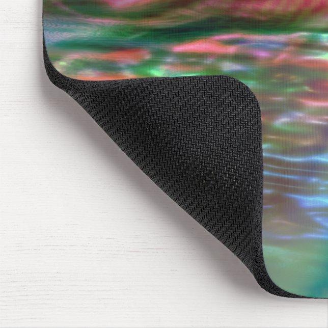 Pink and green pearly virtual texture mouse pad (Corner)