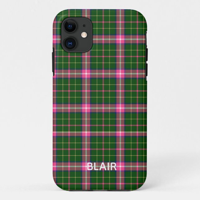 Pink and Green Plaid Phone Case (Back)