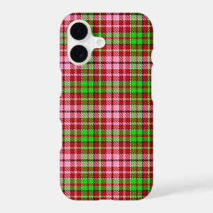 Pink and Green Plaid Tartan Red
