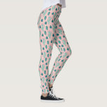 Pink and Green Pretty Cactus Pattern Leggings<br><div class="desc">These cacti were hand drawn and then coloured digitally and made into a pattern. I used pretty green and pink colours.</div>