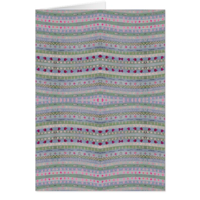 Pink and Green Pretty Hearts Pattern (Front)