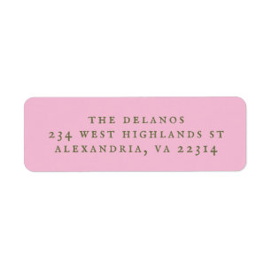 Pink and Green Simple Antique Serif Text