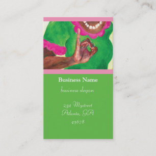 Pink and Green Sorority Cards