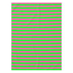 Pink and Green Stripes Design Tablecloth