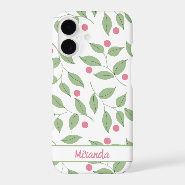 Pink and Green Vines and Dots  (Back)