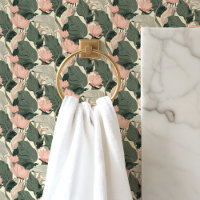 Pink and Green Vintage Floral