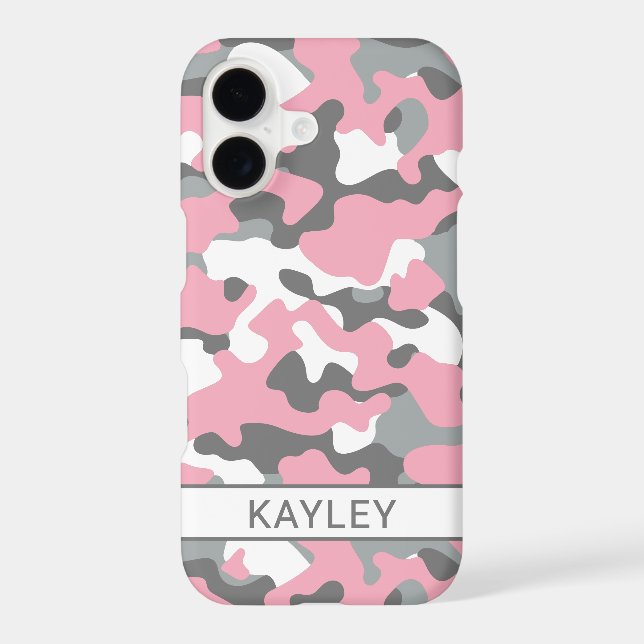 Pink and Grey Camouflage Personalised (Back)
