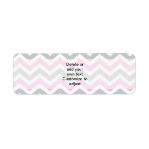Pink and grey chevron