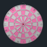Pink And Grey Dartboard<br><div class="desc">Pink And Grey Dart Board</div>