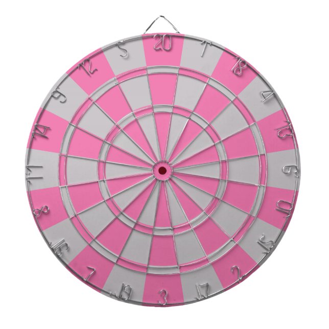 Pink And Grey Dartboard (Front)