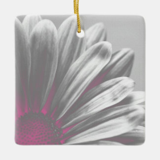 Pink and Grey Floral Highlights Wedding Ceramic Tree Decoration