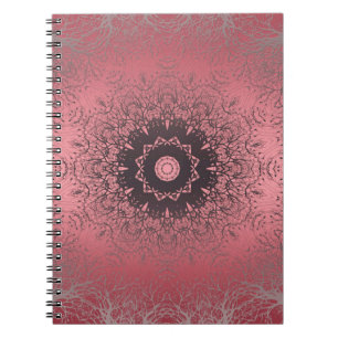 pink and grey  notebook